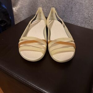 Crocs Isabella Huarache 2 Womens Size
9 Shoes Cream Jelly Strappy Sandals